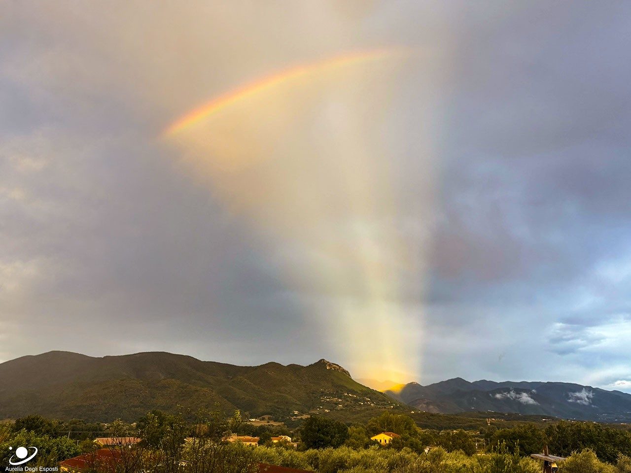 An Anticrepuscular Rainbow Fan