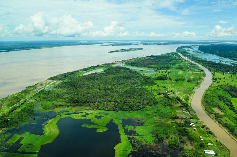 Aerial view of the Amazon Rainforest, via Landscape Alliance on Flickr. (Creative Commons.)