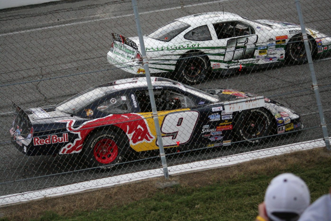 Two stock cars line up at North Wilkesboro Speedway, October 2010. Five other races are on your ballot this fall.